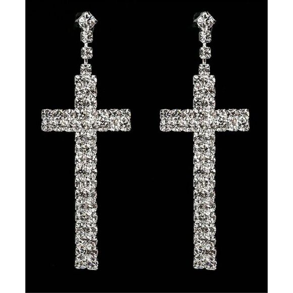 Cross Earrings - Picture 8 of 8